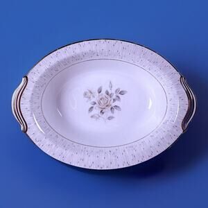 Noritake China Bowl Serving Oval Dish Alberta 5809 Rose Vintage